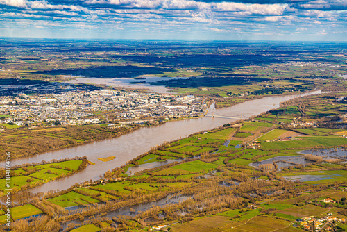 Loire river between Angers and Nantes close to Ancenis in France