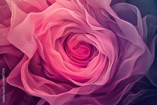 Beautiful close-up of a pink rose showcasing delicate petals in shades of blush and magenta during daylight