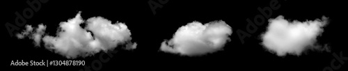 white fluffy cloud isolated black background. concept effect design smoke fog, mist overlay on Sky Summer, smog cloudy cutout. abstract cloud. grey dark storm condensation	
