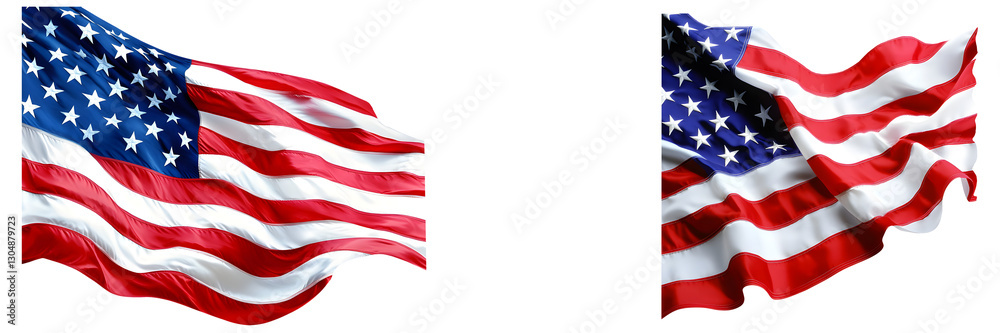 Fototapeta premium american flag transparent