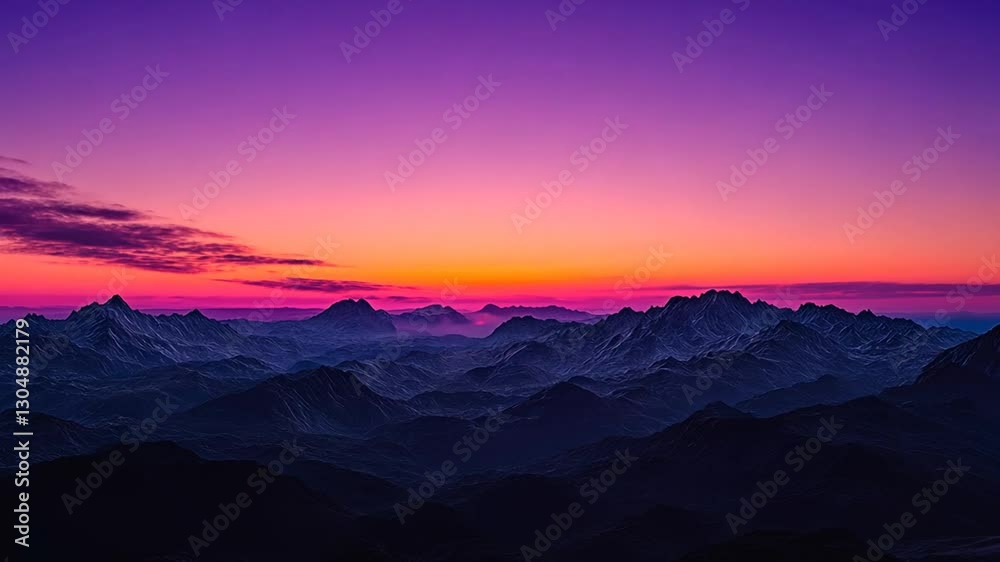Captivating Sunset View Over the Mountains, Mesmerizing Light and Colors Display, Tranquility Captivating Sunset View Over the Mountains, Mesmerizing Light and Colors Display, Tranquility