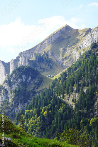The panorama of the Appenzell Alps, Switzerland photo