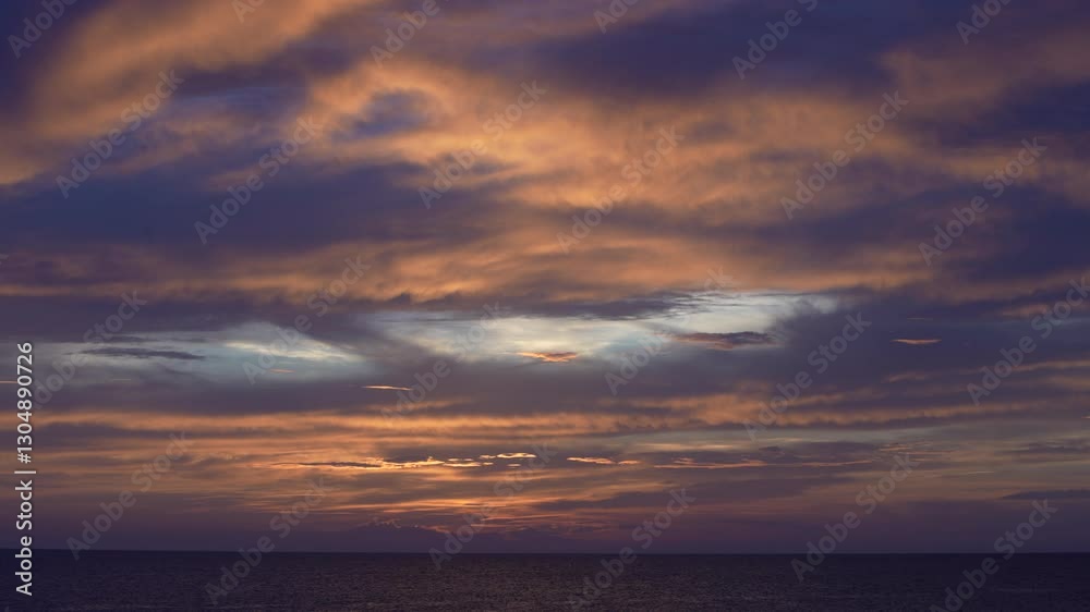 sunset over the sea