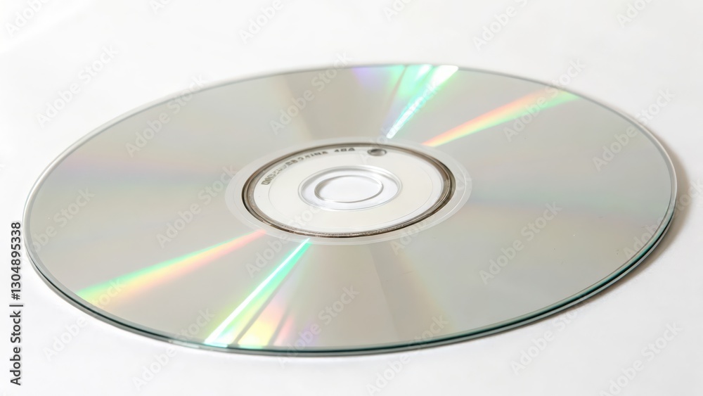 Compact Disc on White Background Compact Disc on White Background