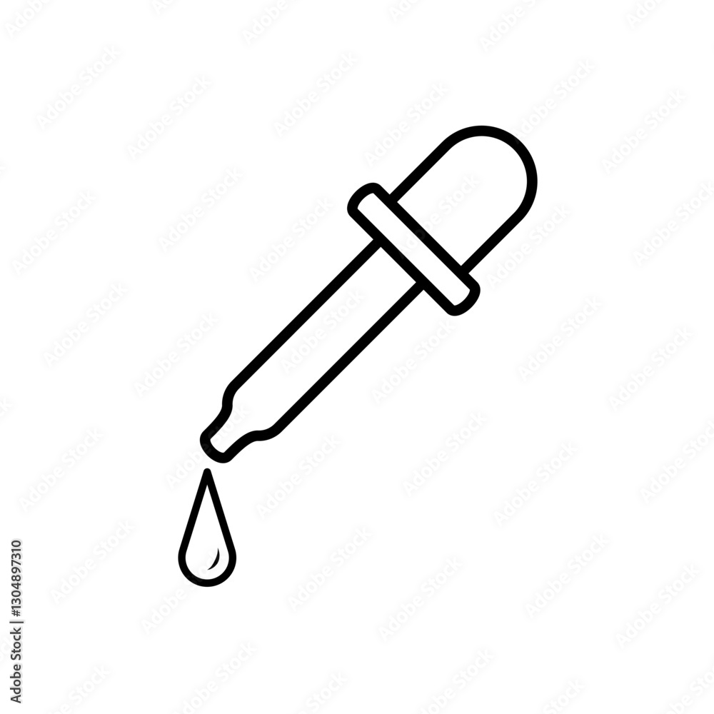dropper pipette icon, simple flat style, illustration, logo sign symbol pictogram template, for ui or ux isolated on white for mobile app, editable dropper pipette icon, simple flat style, illustration, logo sign symbol pictogram template, for ui or ux isolated on white for mobile app, editable