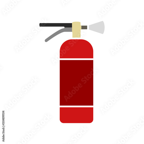fire extinguisher icon, simple flat style, illustration, logo sign symbol pictogram template, for ui or ux isolated on white for mobile app, editable