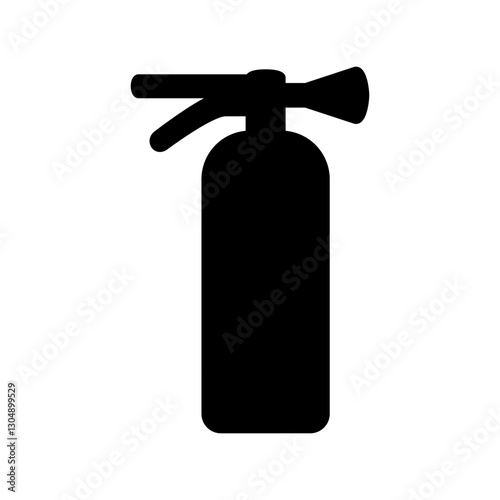 fire extinguisher icon, simple flat style, illustration, logo sign symbol pictogram template, for ui or ux isolated on white for mobile app, editable