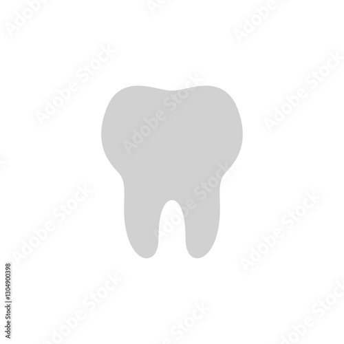 tooth icon, simple flat style, logo template sign symbol vector illustration pictogram, for ui or ux isolated on white for mobile app, editable