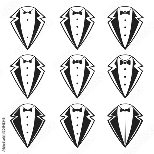 Sophisticated Tuxedo and Suit Silhouettes Formal Wear and Accessories