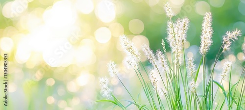 Grass Flowers Soft Light