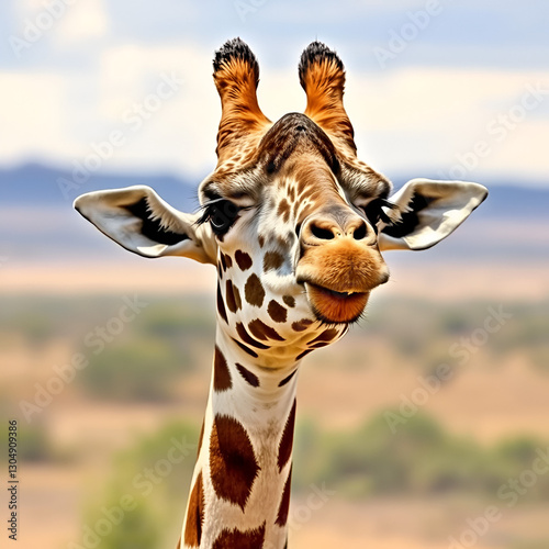 Ritratto di giraffa Namibia photo