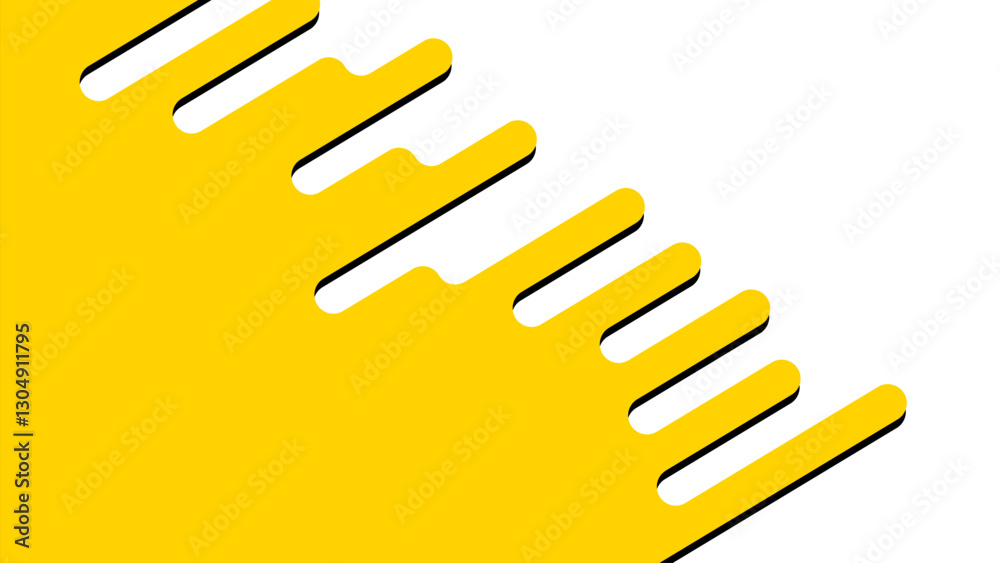 Obraz premium Stylish abstract yellow geometric fluid background