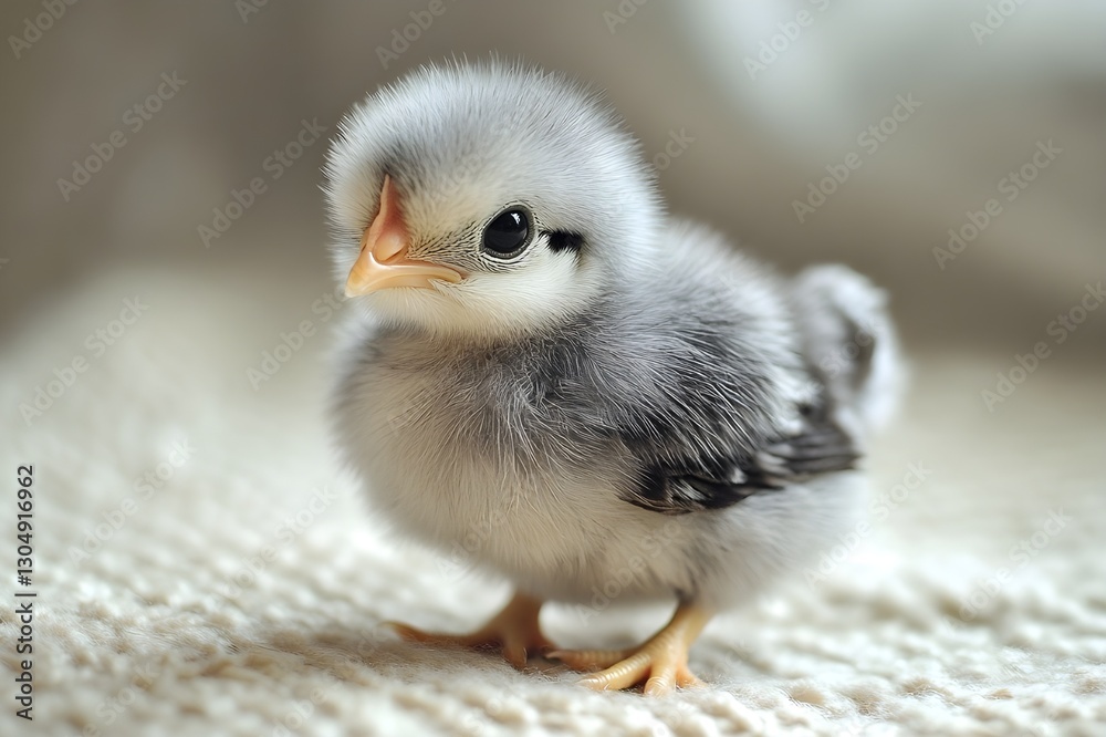 Obraz premium This small Serama Chicken is not just a decoration, but a symbol of elegance and courage. Suitable for exotic chicken lovers