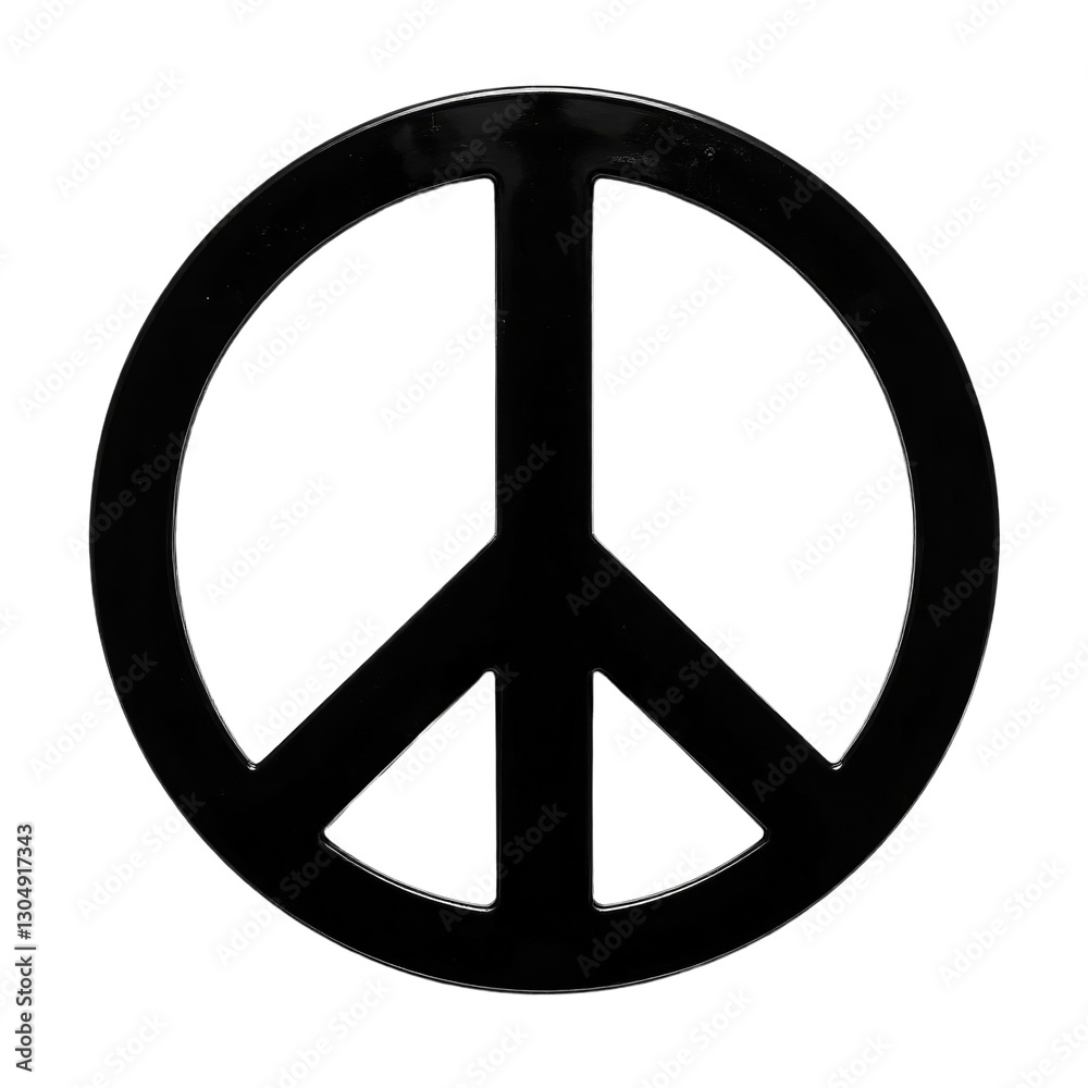 Black Peace Symbol with transparent background Black Peace Symbol with transparent background