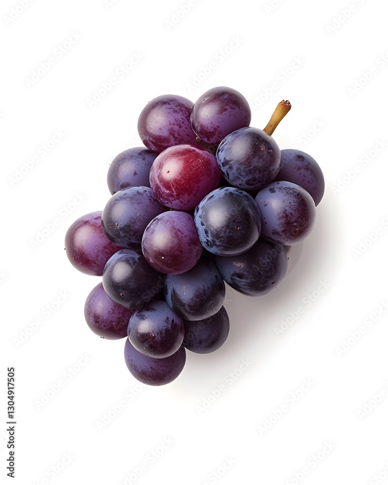 Top view of sparkling purple and red grapes, highlighting their smooth and attractive skin. Each little seed inside holds a sweet freshness ready to burst with every bite Top view of sparkling purple and red grapes, highlighting their smooth and attractive skin. Each little seed inside holds a sweet freshness ready to burst with every bite
