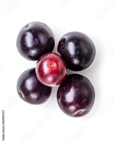 Wallpaper Mural Top view of sparkling purple and red grapes, highlighting their smooth and attractive skin. Each little seed inside holds a sweet freshness ready to burst with every bite Torontodigital.ca