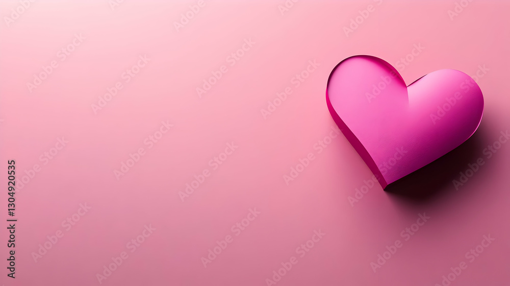 A vibrant pink heart shape on a soft pink background, symbolizing love and affection. Ideal for Valentine's Day or romantic themes. A vibrant pink heart shape on a soft pink background, symbolizing love and affection. Ideal for Valentine's Day or romantic themes.