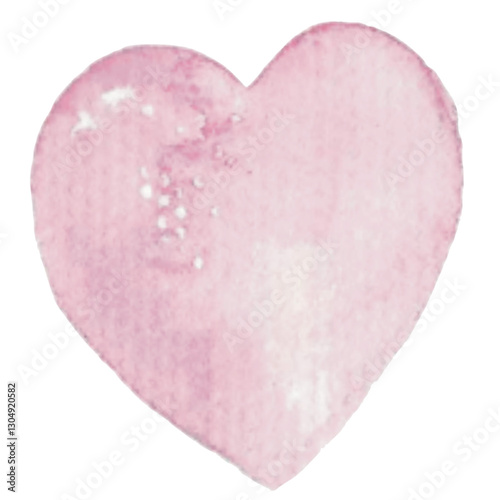 pink heart on white background