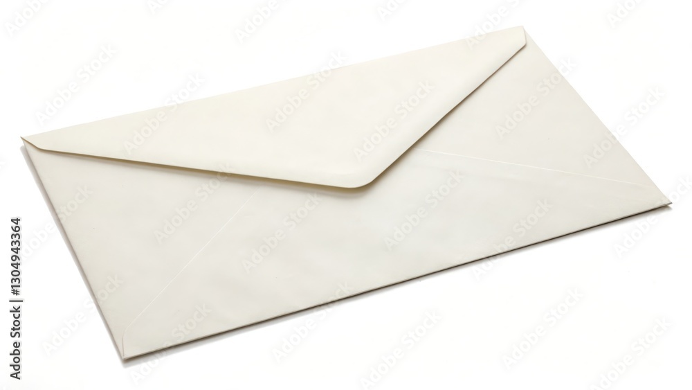 White Envelope on White Background White Envelope on White Background