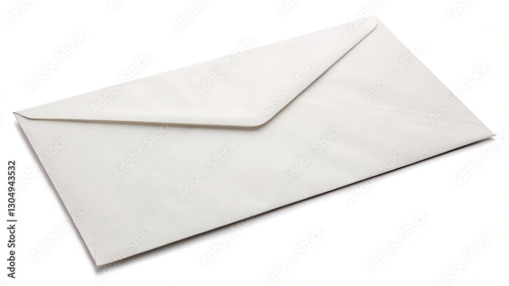 White Envelope on White Background White Envelope on White Background