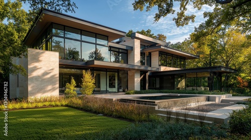 Modern Geometric Home with Abundant Light