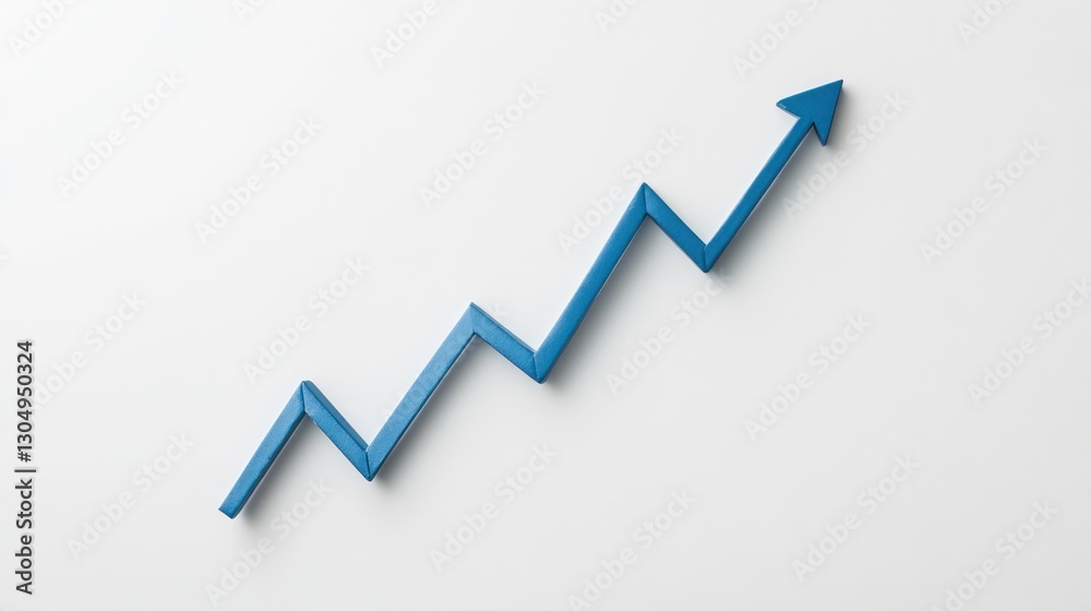 Abstract graph ascending, upward trend, business, investment, growth, stock market, simple, clean design Abstract graph ascending, upward trend, business, investment, growth, stock market, simple, clean design