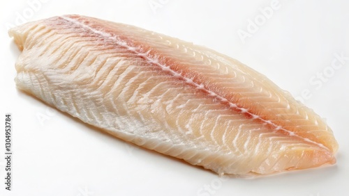 Fish Fillet on White Background