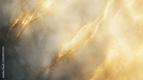Obraz na płótnie Marble surface with subtle golden veins bathed in soft lighting for a serene luxurious feel w salonie