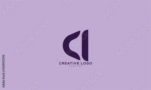 CI  Abstract initial monogram letter alphabet logo design