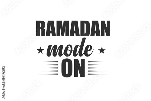 Ramadan typography design.