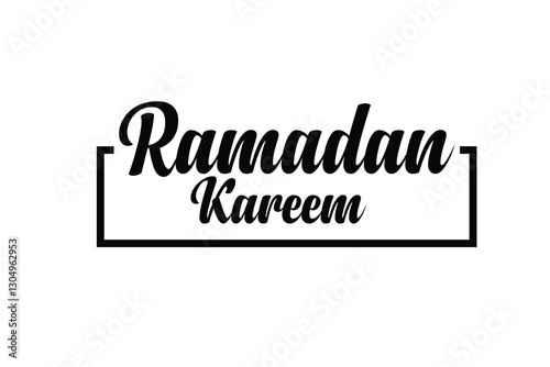 Ramadan typography design.