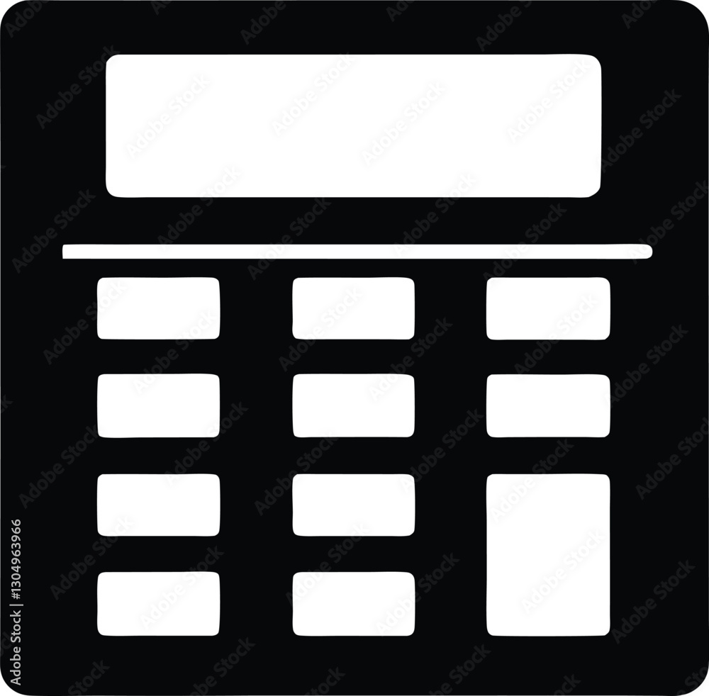 Calculator black silhouette,Calculator vector illustration Calculator black silhouette,Calculator vector illustration