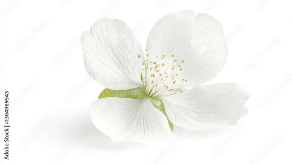 White Flower, Isolated on White White Flower, Isolated on White