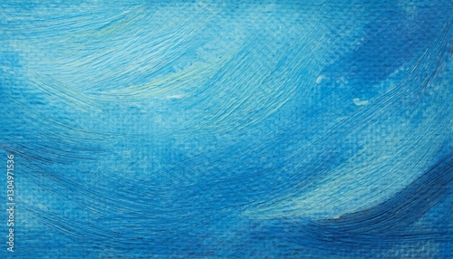 blue painted background on paper texture