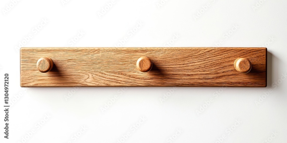 Wooden board with three holes on it