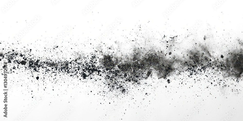 Fototapeta premium Black line with white dots