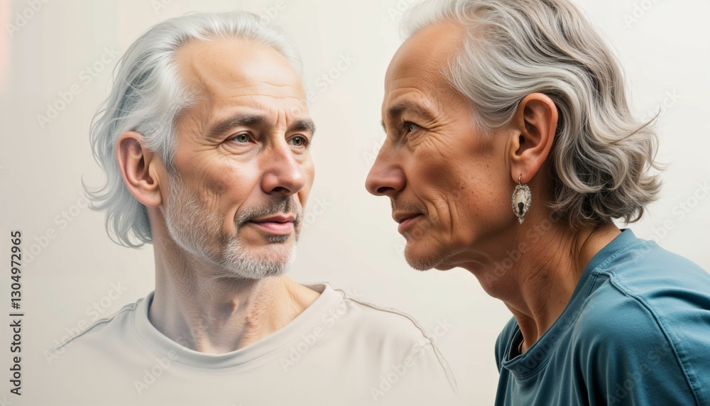 Contemplative Portrait of Elderly Man