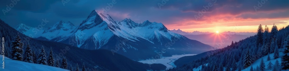 Obraz premium Zakopane's Tatra Mountains under silvery moonbeams, mountain, tatra