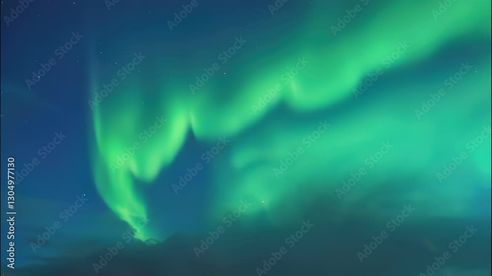 The aurora borealis northern lights time lapse in the sky