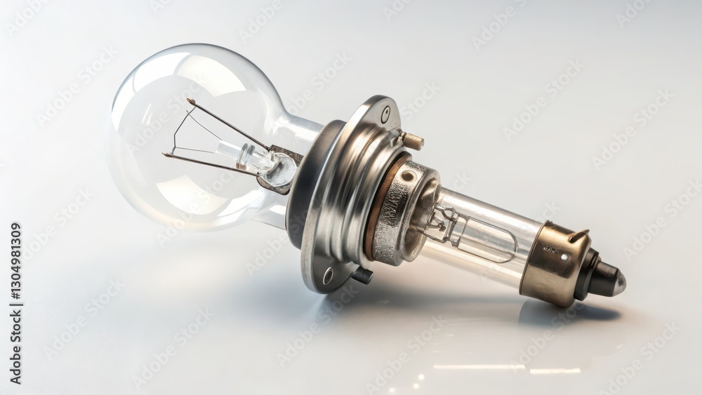 Incandescent Bulb on White Background Incandescent Bulb on White Background