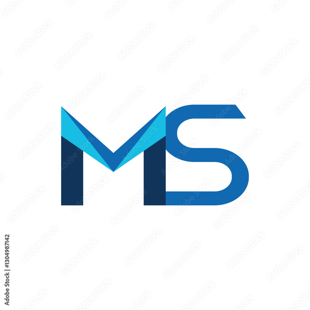 SM MS abstract vector logo monogram template SM MS abstract vector logo monogram template
