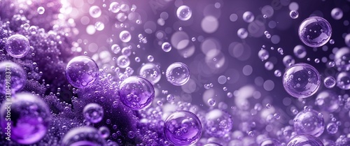 elegant purple theme bubbles and bokeh abstract background concept backdrop illustration cartoon