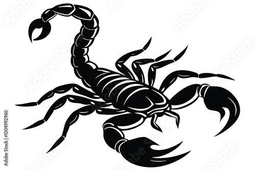 Scorpion Silhouette Vector Illustration