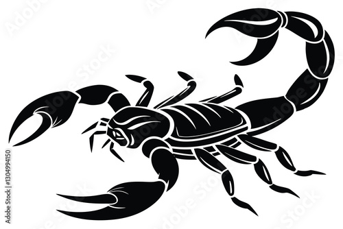 Scorpion Silhouette Vector Illustration