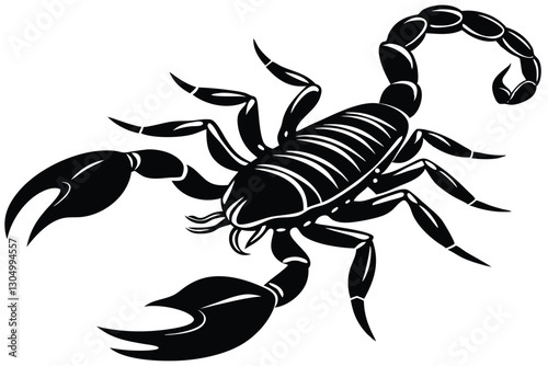 Scorpion Silhouette Vector Illustration