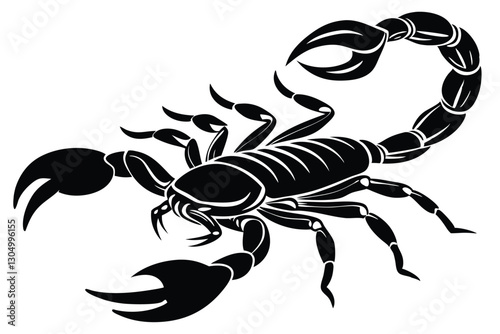 silhouette Scorpion vector