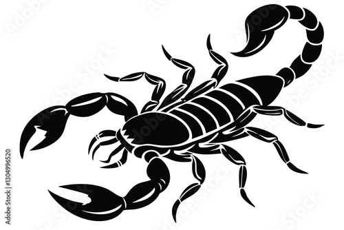 silhouette Scorpion vector