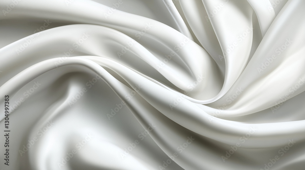 Obraz premium Elegant Luxury White Fabric Texture Background for Design Projects
