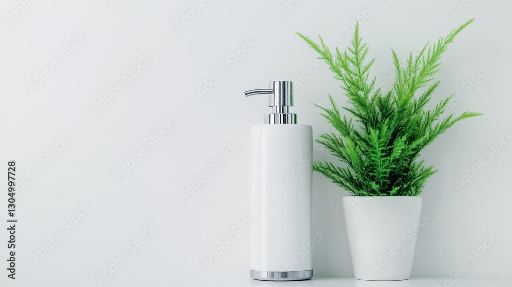 custom made wallpaper toronto digitalDecorative soap dispenser and plant arrangement modern bathroom still life