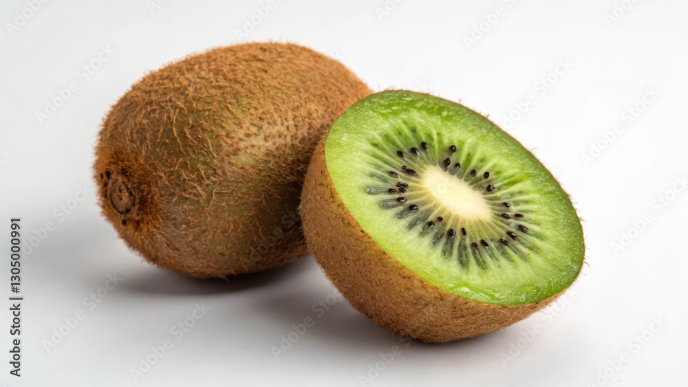 Fototapeta premium Kiwi Fruit on White Background